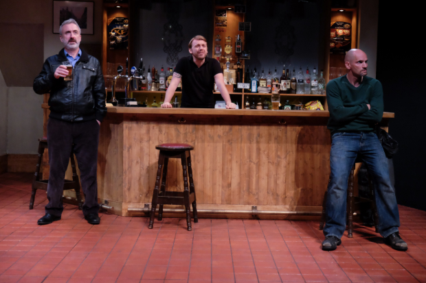 Ian (Declan Conlon, bartender Robert (Robert Zawadzki), Jimmy (Patrick O'Kane)