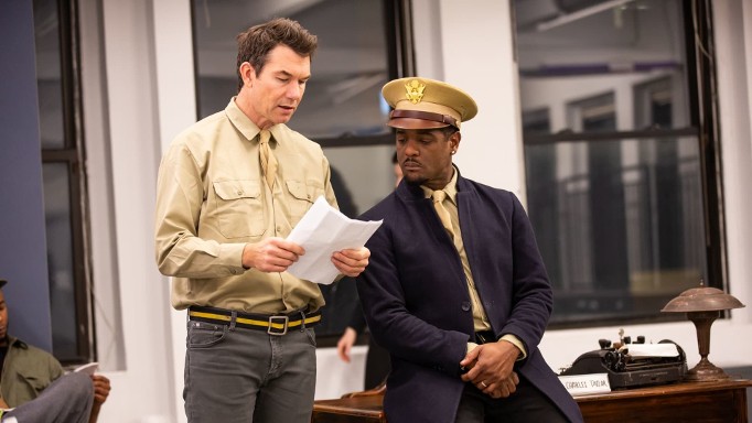 Jerry O'Connell, Blair Underwood in A Soldier’s Play. Photo: Jeremy Daniel